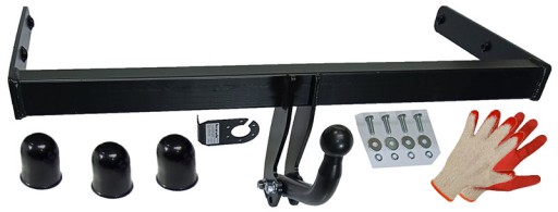 БРЕНДИРОВАННЫЙ БУКСИРОВОЧНЫЙ КРЮК + НАКЛАДКИ для SKODA FABIA 2+1 II+I+6Y HB 5d HTB 99-2014