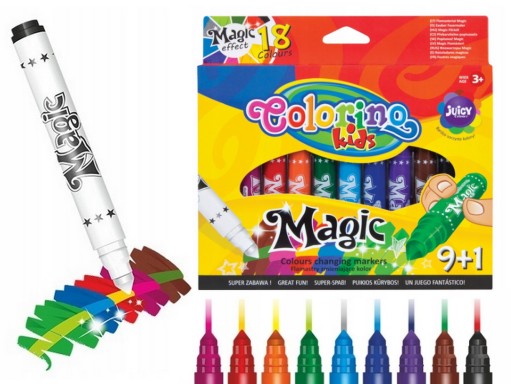 COLORINO FLAMASTRY MAGICZNE zmieniające kolor