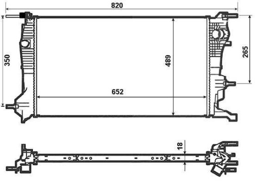 53965 - РАДИАТОР RENAULT GRAND SCENIC 08-