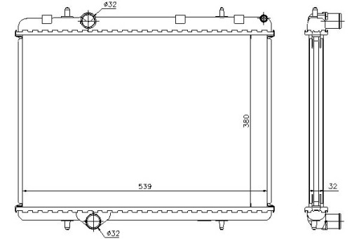 636006 - Кулер для воды nissens citroen berlingo 1.6 hdi 75