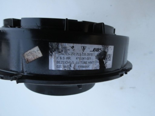 speaker door right rear part PORSCHE CAYENNE 4.5 V8 7L5035397B