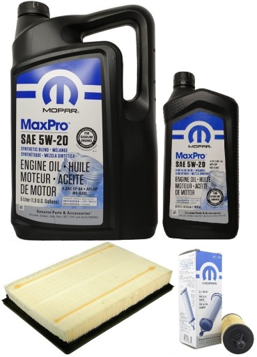 MOPAR 5W20 6L + ФІЛЬТРИ RAM 1500 3.6 2014-2022