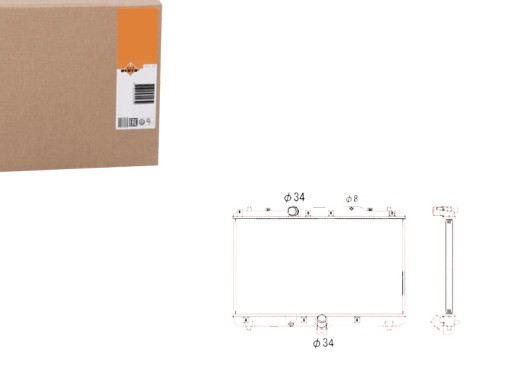NRF53579(EXT) - РАДИАТОР NRF FIAT SEDICI 06- NRF