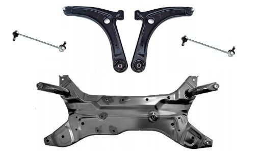 ST.RZ.MS.414+WAHACZE+ŁĄCZNIKI2 - Сани рама коромисла кріплення для Lancer VIII 08-ASX