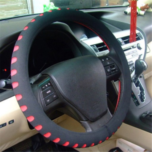 6935461946021112842 - Punching RedCar Steering Wheel Cover 38cm Universa