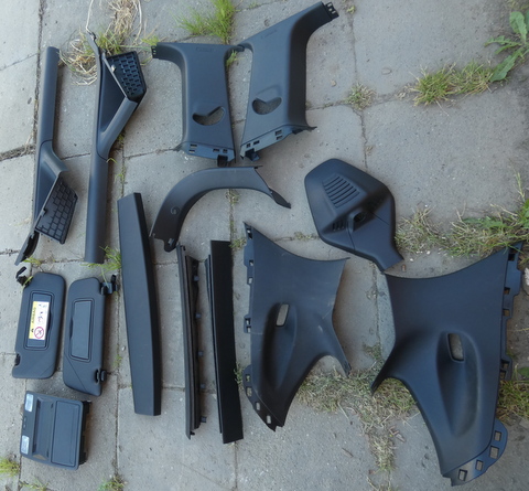 Ge25222-hsgsbsgs- - Пластик стійки салону чорного кольору для Fiesta MK8 St-Line