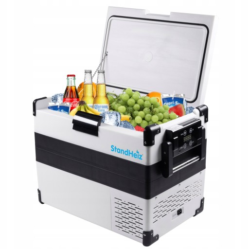 ПОРТАТИВНЫЙ КОМПРЕССОРНЫЙ ТУРИСТИЧЕСКИЙ ХОЛОДИЛЬНИК 42Л КАМЕРА 12В24В 230В STANDHEIZ