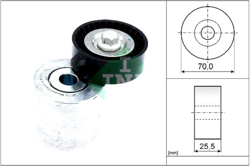 534 0715 - РОЛИК НАТЯЖНИЙ INA INA 534071510