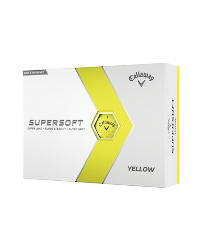 М'яч для гольфу CALLAWAY SUPERSOFT YELLOW 12B 12 шт.