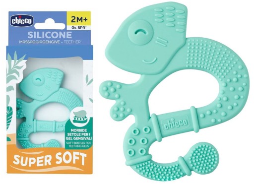 Силіконовий прорізувач Chicco, сині відтінки