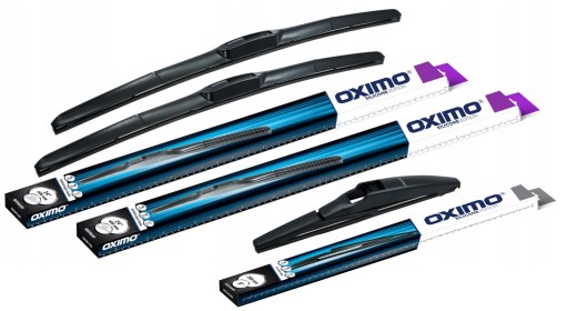 WUH650 WUH350 - КОМПЛЕКТ ИЗ 3Х ГИБРИДНЫХ ДВОРНИКОВ ПЕРЕДНЕГО ЗАДНЕГО OXIMO AURIS II 2 E18 ХЭТЧБЕК