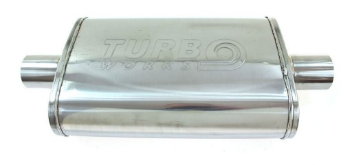 TW-TL-137 - Середній глушник 70 мм наскрізний TURBOWORKS STAL409
