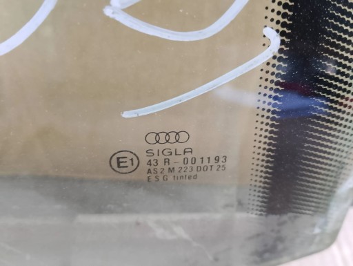 window door right rear part Audi 80 B3 sedan