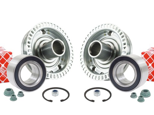 14250 - 2x підшипник febi + передні ступиці vw golf 4 bora