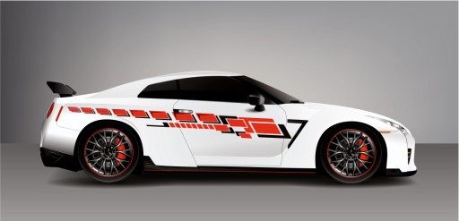 Наклейка тюнинг ремни на авто, качество автомобиля!