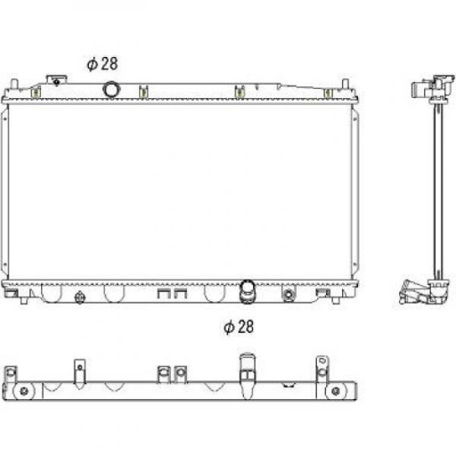 DCM2196 - Радіатор Honda Jazz 07 2008р