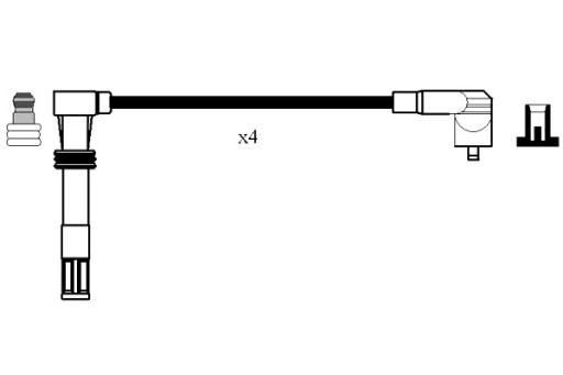 Кабели зажигания ngk ngk rc-ad201 audi a3 1,8 96- 1,8 quattro 98-