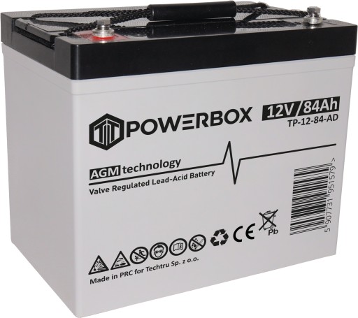 Agm акумулятор 12v 84ah візок, накопичувач енергії, кемпер, автоматика, ups