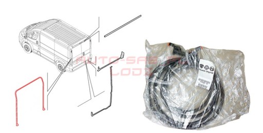 1393835080 - Ущільнювач задніх дверей H2 Ducato Jumper BOXER 06-