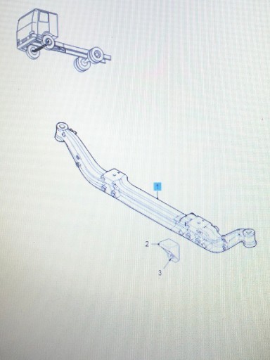 Балка переднего моста daf xf 106 euro6 1897819