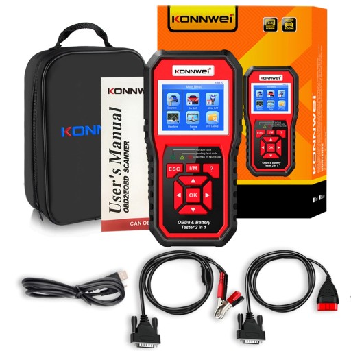 Диагностический тестер OBD2 и для аккумуляторов 6V 12V