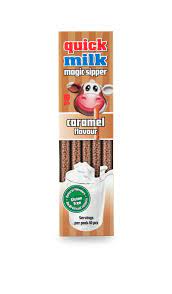 Quick Milk Slamky na mlieko s karamelovou príchuťou 30g