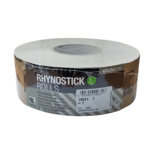 Наждачная бумага INDASA рулон для клея 70 мм P400 50 м