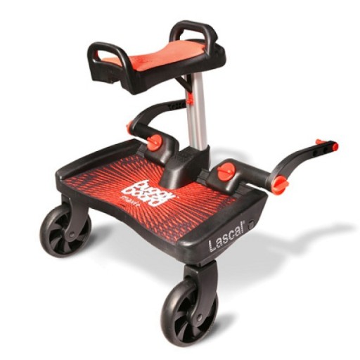 ЕКСТРА БОРТ З СИДІННЯМ LASCAL BUGGYBOARD MAXI+ RED