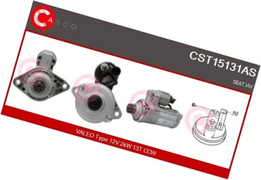 Стартер 12в 2.0квт - casco cst15131as