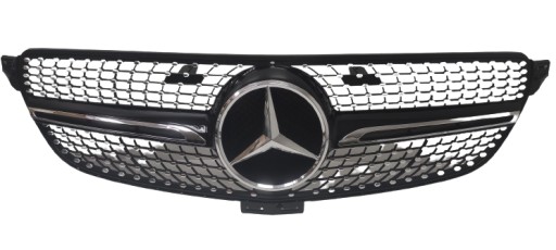 1 - MERCEDES GLE W166 - решетка радиатора логотип