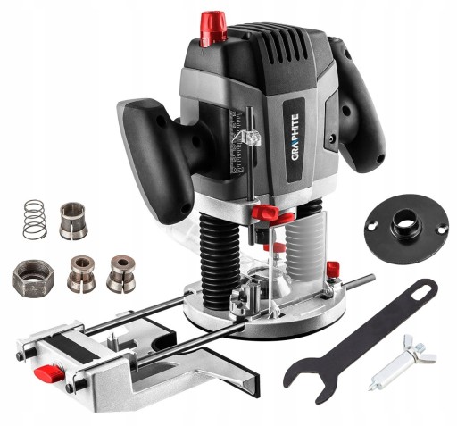 МАРШРУТНО-ФРЕЗЕРНЫЙ СТАНОК 1300Вт 6-12мм ГРАФИТ 59G717