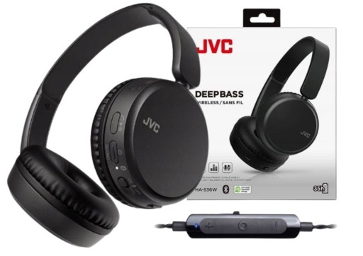 БЕЗДРОТОВІ НАКЛАДНІ НАВУШНИКИ JVC HAS-36W-BU BT BLUETOOTH