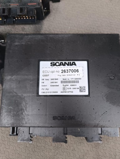 Coo7 scania r 2637006 контроллер