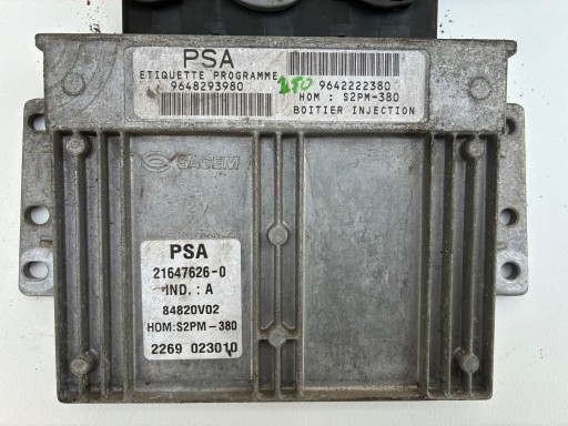 Centralina Motore computer ECU ECM Citroen / Peugeot 1.4 benzina 9648293980