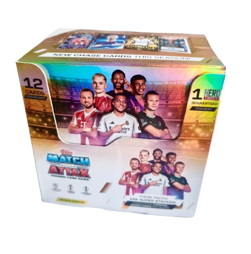 Manデータカード Box saszetki 32 szt. Match Attax 2026 karty piłkarskie Gwarancja