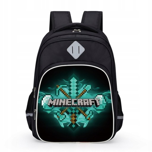 Багатокамерний шкільний рюкзак Minecraft Різнокольоровий
