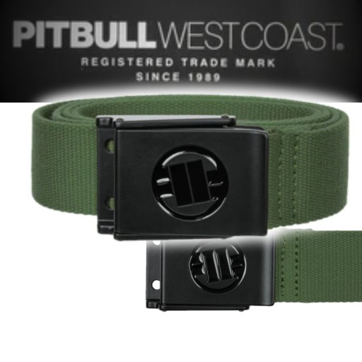 PITBULL WEST COAST PÁSIK PARCIANY HILLTOP OLIVOVÝ BELT OLIVOVÝ