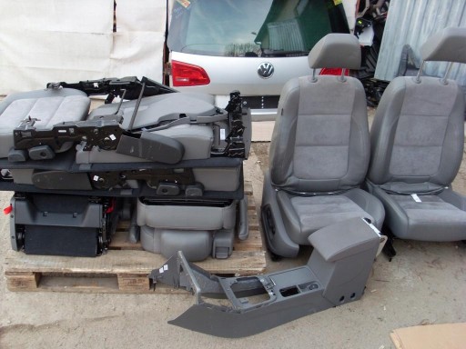 VW SHARAN 7N ПЕРЕДНІ СИДІННЯ ШКІРА ALCANTARA ПАМ'ЯТЬ