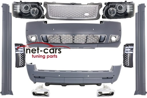 NTKTCOCBRRVL322GSH - ЛАМПА БАМПЕРА РЕШІТКА RANGE ROVER L322 -09 БІОГРАФІЯ
