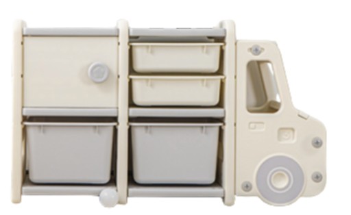 Книжкова шафа 112 х 31,5 х 65,5 см, відтінки бежевого