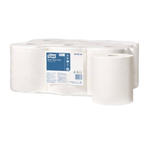 ЗАСІБ ДЛЯ ОЧИЩЕННЯ ЦЕЛЮЛОЗИ 2-ШАРОВИЙ БІЛИЙ 148,5 м TORK M2 6 шт.