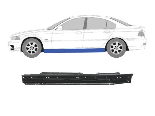 3267134204 - BMW 3 E46 1998-2001 ПОРОГ ЛЕВЫЙ