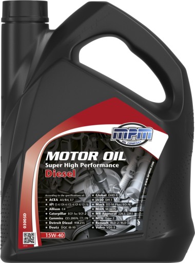 5L MPM масло 15W40 высокая производительность для сильных (ON)