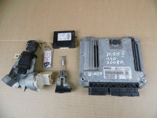 Toyota Yaris II 2008 1.4 D4D module ECU montage démarrage allumage 89661-0D450