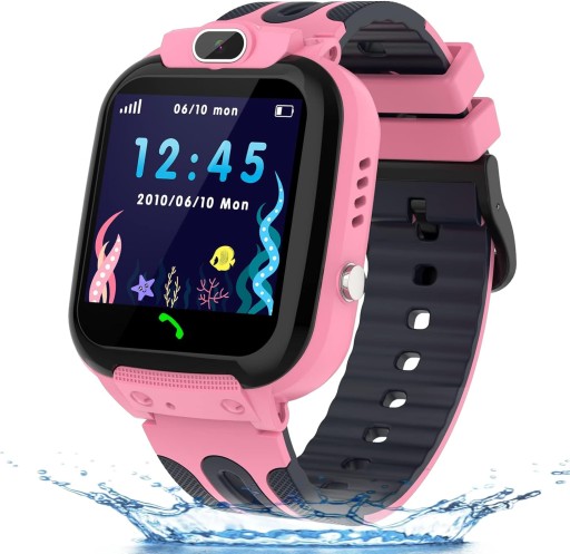 Smartwatch GPS lokátor pre deti Hovory SIM SOS Vodotesný FOTOAPARÁT