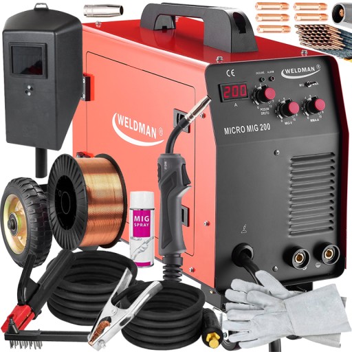 Зварювальний апарат migomat MIG 200 MAG MMA FLUX 200A WELDMAN