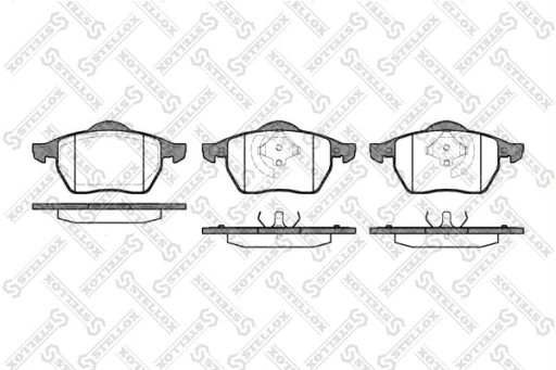 КОЛОДКИ HAM. ПЕРЕД Z NAKŁ. ANTYWIBR. AUDI A3 1.8T, VW GOLF III-IV/PASSAT 1. изображение 1