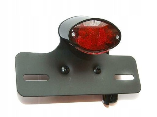 MOTOLP-001 - ЗАДНИЙ СВЕТОДИОДНЫЙ ЗАДНИЙ ФОНАРЬ С ПОДСТАВКОЙ ДЛЯ ДОСКИ ЧЕРНЫЙ