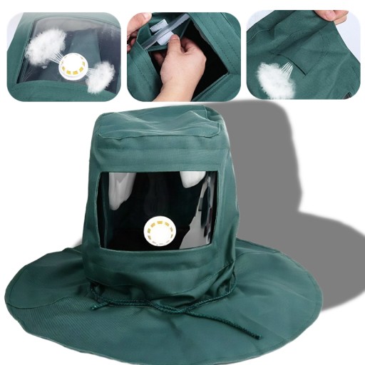 ПЕСКОСТРОЙНАЯ МАСКА ЗАЩИТНЫЙ ШЛЕМ ПЕСКОСТРОЙНАЯ ОЧИСТКА ШЛЕМ