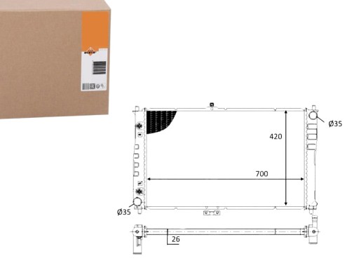 NRF59019(EXT) - NRF РАДІАТОР ДВИГУНА KIA CARNIVAL І CARNIVAL II 2